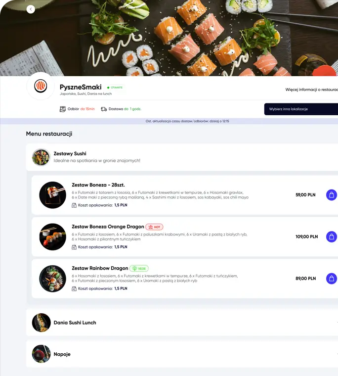 System zamówień online